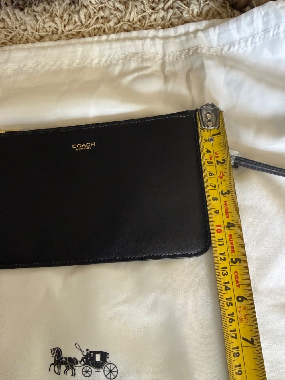 Coach Brooklyn 28 Shearling Leather Shoulder Bag Black Pouch Dust Bag NWT - Picture 13 of 14